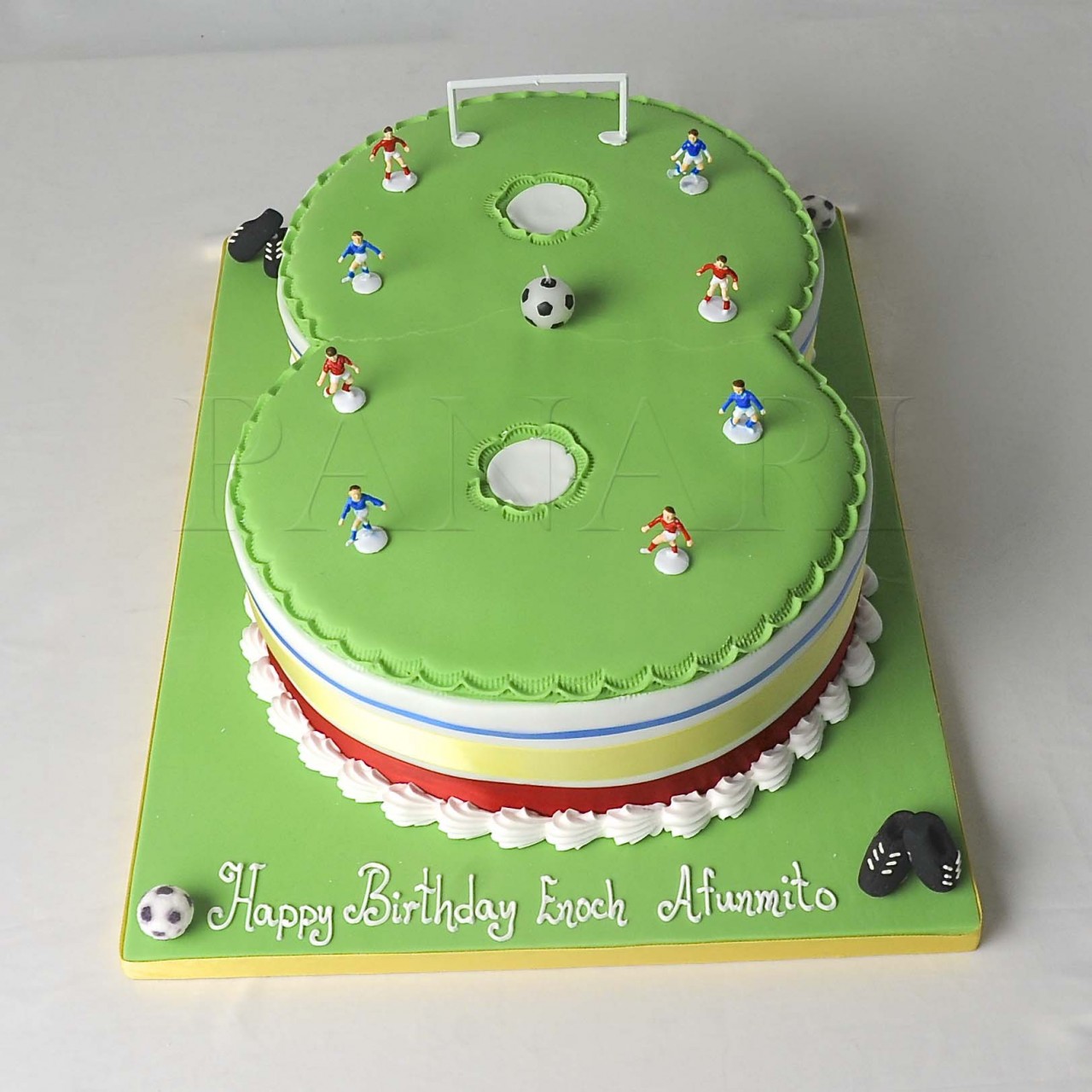 Football Number Cake Football Number Cake