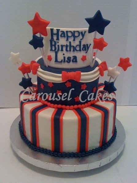 Fourth of July Birthday Cake