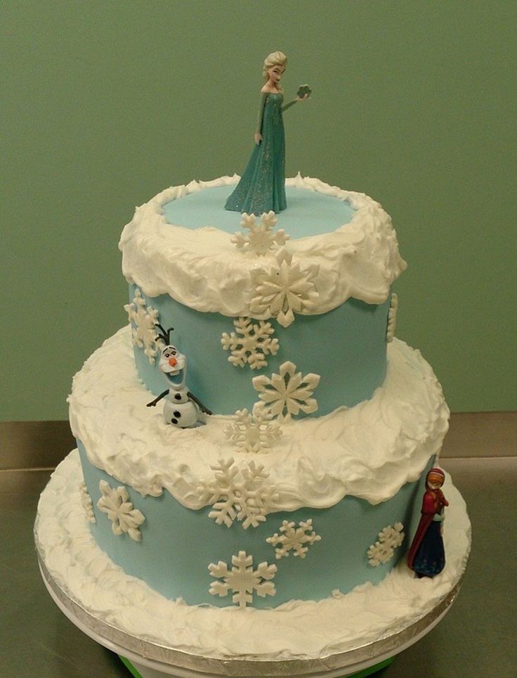 Frozen Themed Birthday Cake