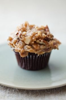 German Chocolate Cake Cupcakes