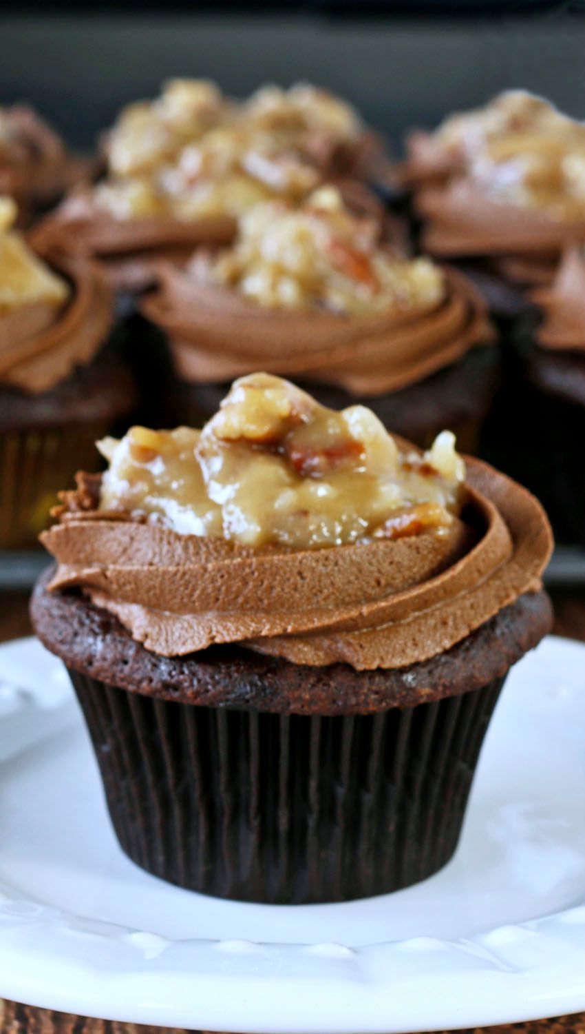 German Chocolate Cupcakes Recipe