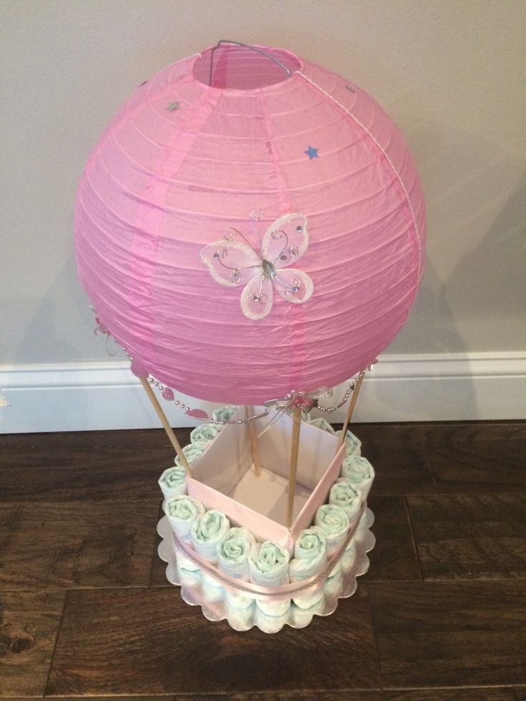 Girl Baby Shower Diaper Cake Ideas