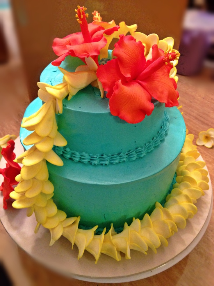 Hawaiian Theme Cake Hawaiian Theme Cake