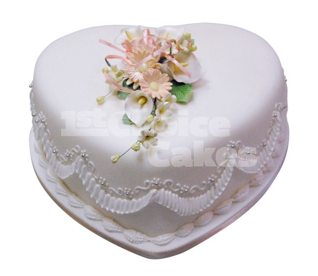 Heart Shaped Wedding Cake