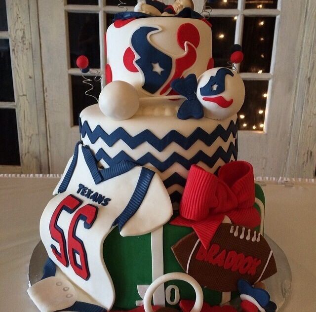 Houston Texans Baby Shower Cake