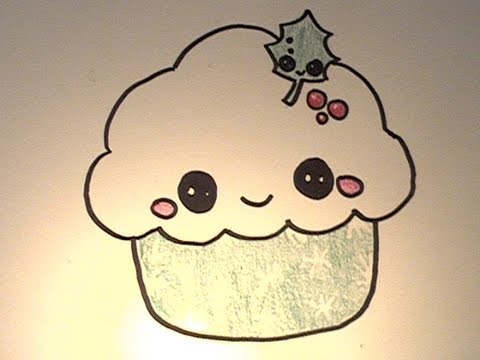 How to Draw Cute Cupcake Drawings