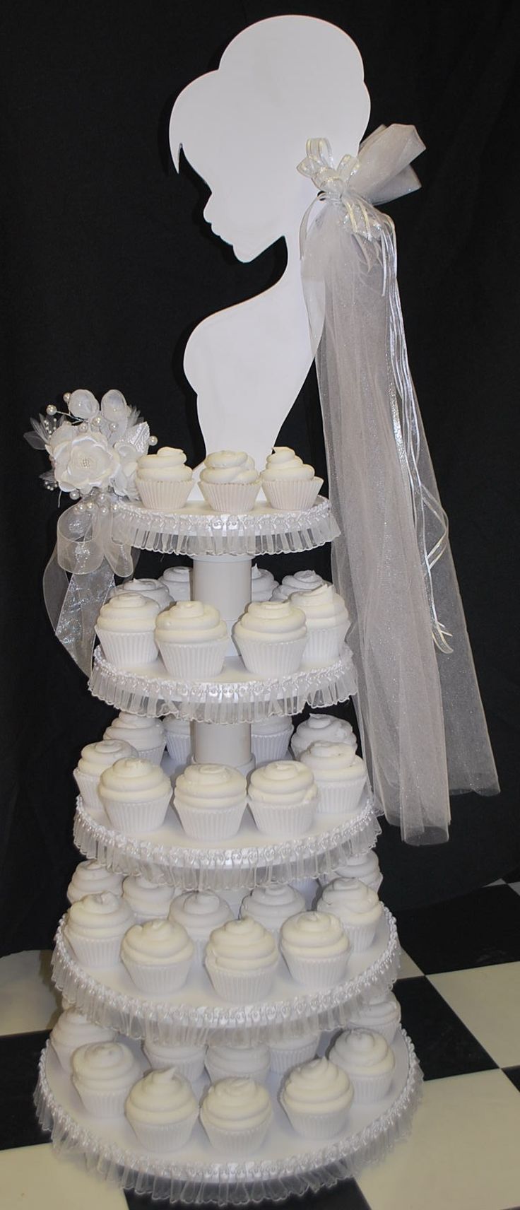 Idea Bridal Shower Cupcake Tower Idea Bridal Shower Cupcake Tower