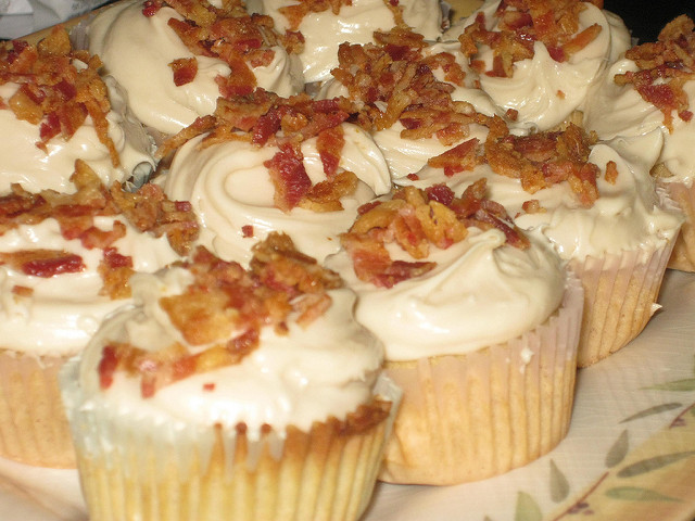 Jalapeno and Bacon Cupcakes