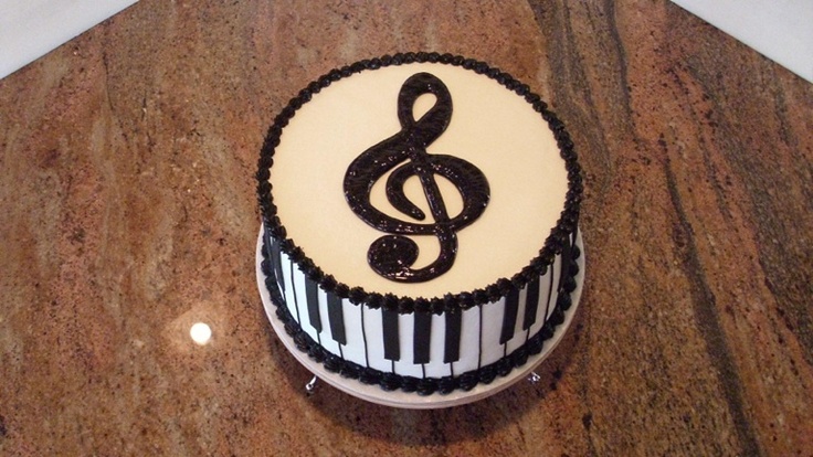 Keyboard Piano Birthday Cakes