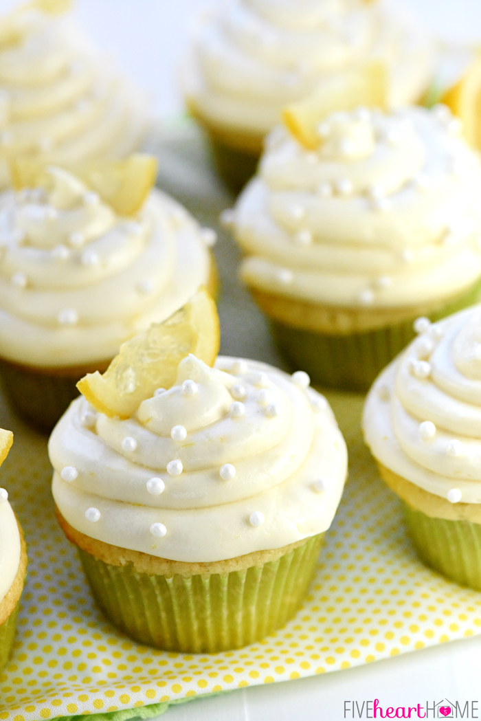 Lemon Cupcakes with Cream Cheese Frosting