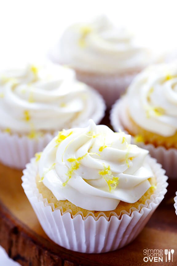 Lemon Cupcakes with Cream Cheese Frosting