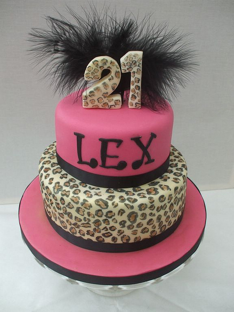 Leopard Print Cake