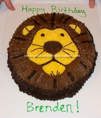 Lion Birthday Cake Lion Birthday Cake