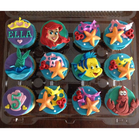 Little Mermaid Cupcake Ideas