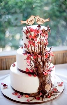 Love Bird Wedding Cake