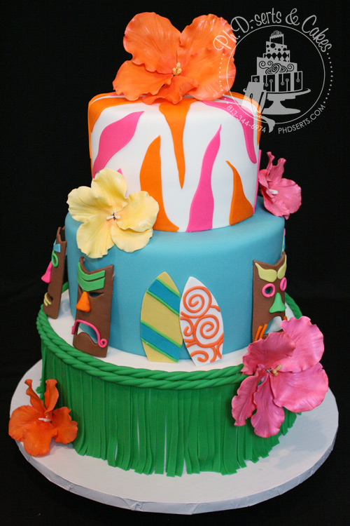 Luau Party Cake Luau Party Cake