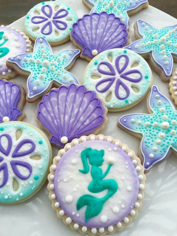 Mermaid Baby Shower Cookies