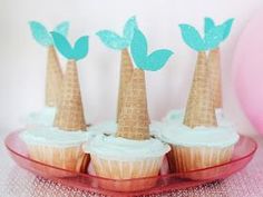 Mermaid Cupcake Birthday Party