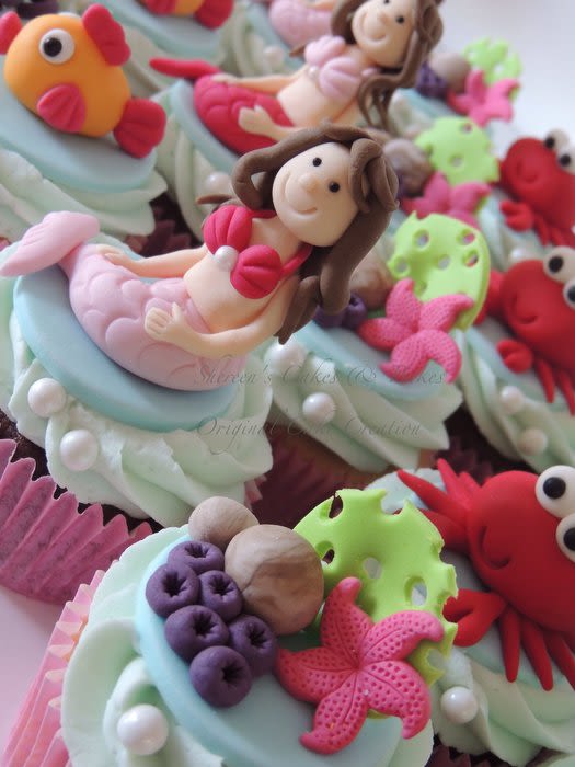 Mermaid Cupcake Cake