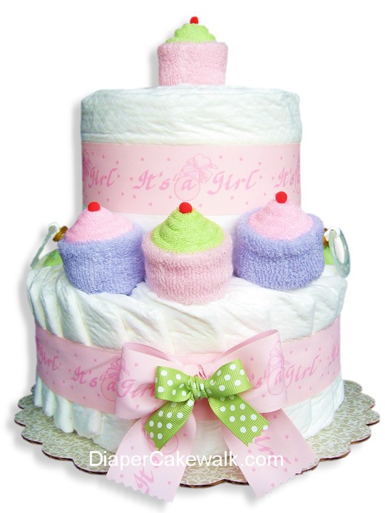 Mini Diaper Cake Girl