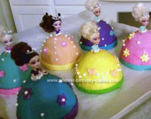 Mini Princess Birthday Cakes