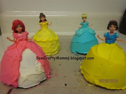 Mini Princess Birthday Cakes