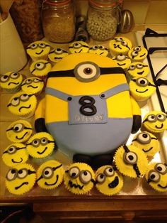 Minion Birthday Cake for 8 Year Old Boys