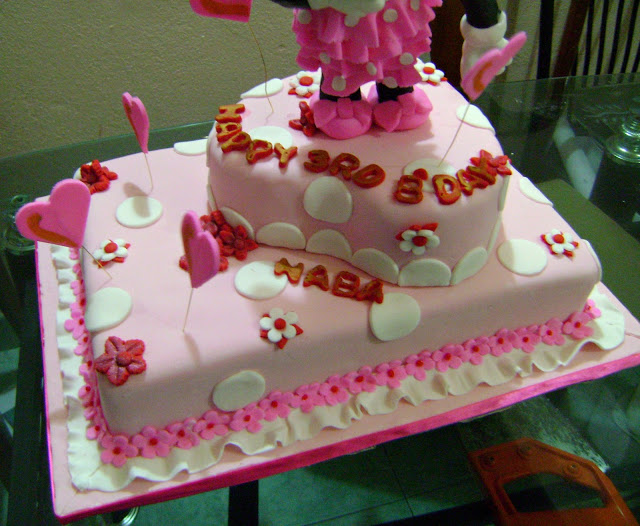Minnie Mouse Cake Buttercream