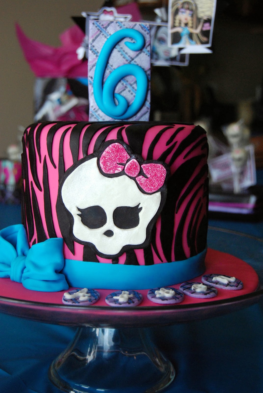 Monster High Birthday Cake Zebra Monster High Birthday Cake Zebra