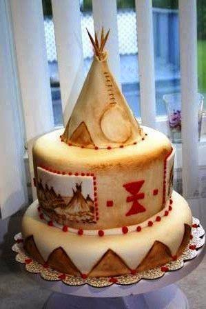 Native American Birthday Cake