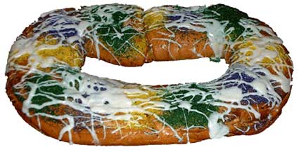 New Orleans Mardi Gras King Cake