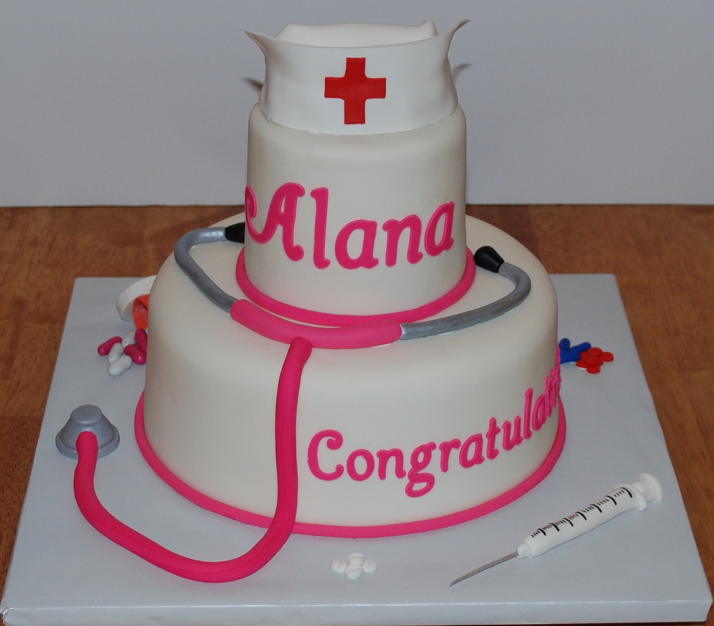 Nursing School Graduation Cake