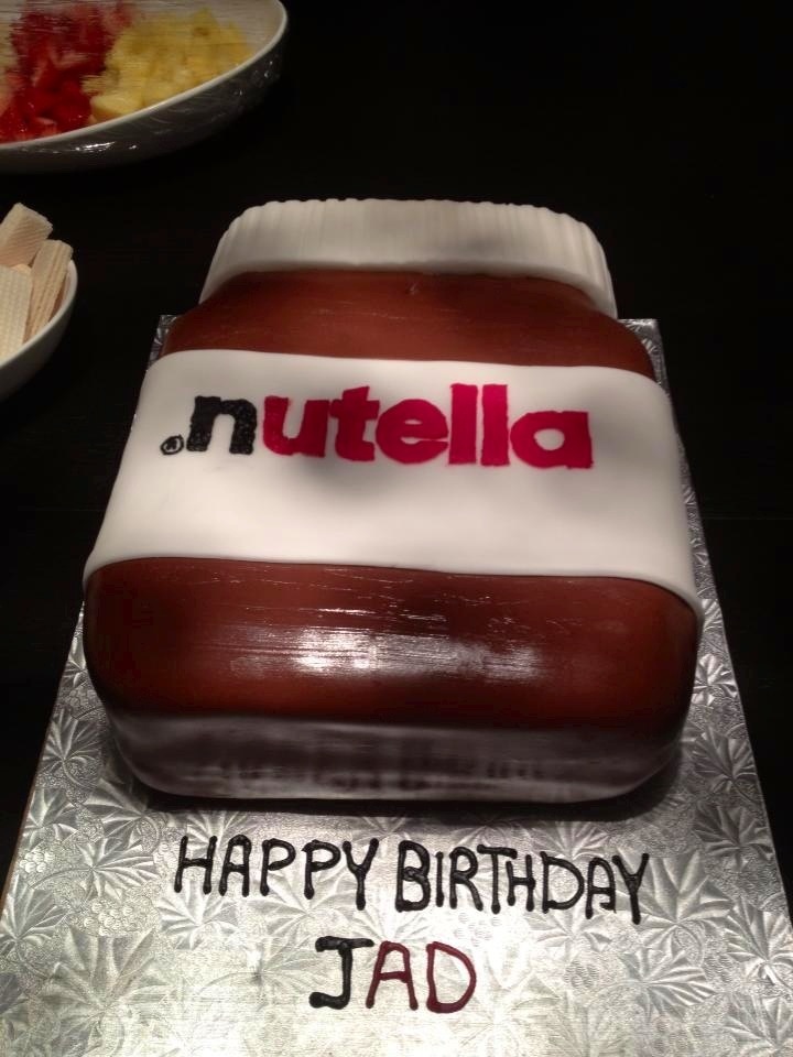 Nutella Chocolate Birthday Cake