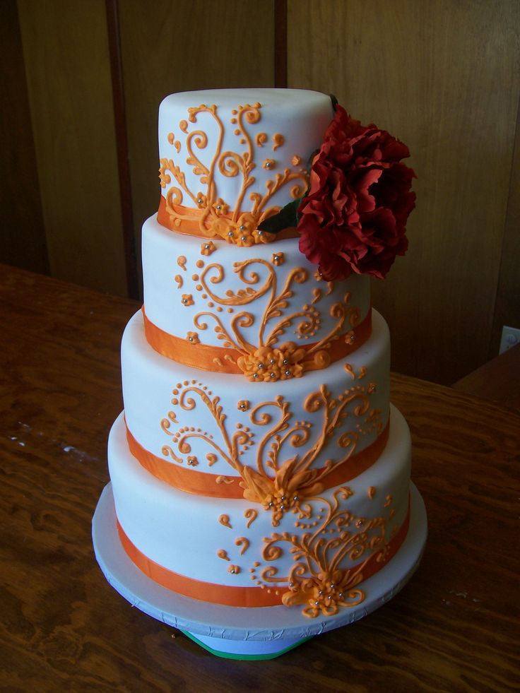 12 orange green silver