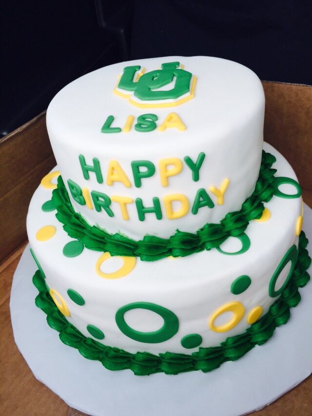 Oregon Ducks Birthday Cake