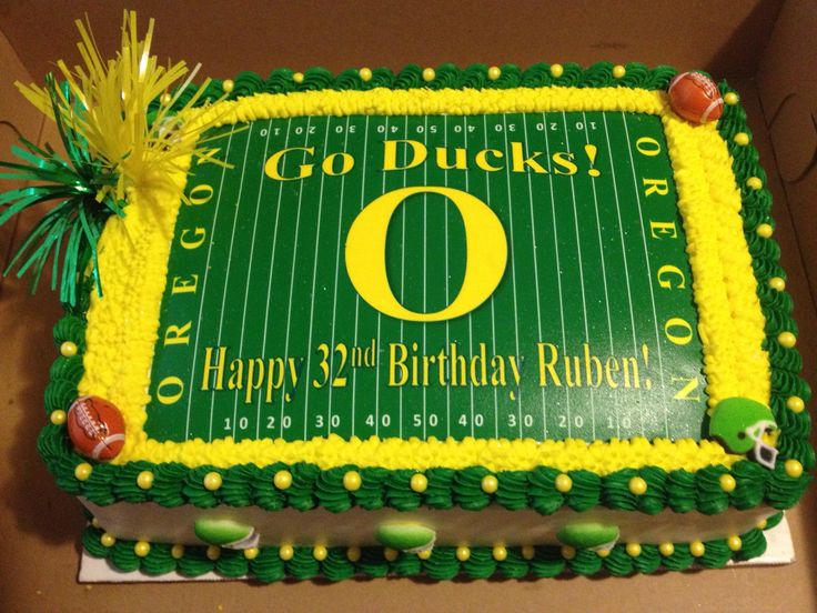 Oregon Ducks Cake
