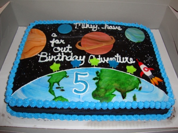 Outer Space Birthday Cake Ideas