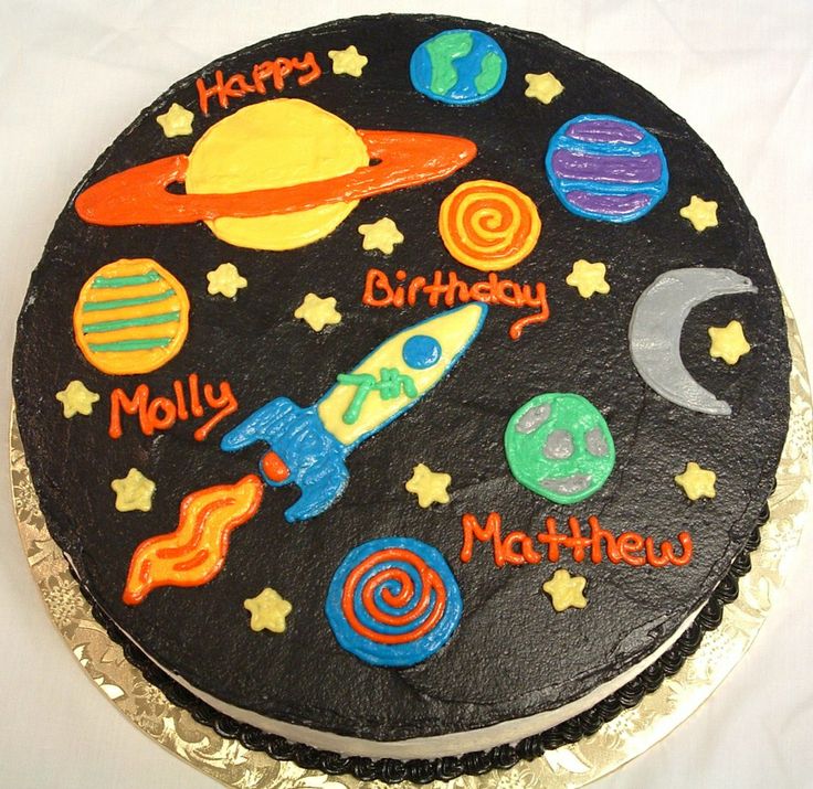 Outer Space Birthday Cake Ideas