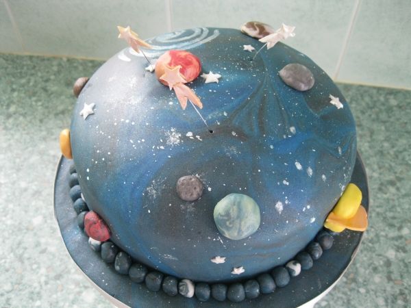 Outer Space Birthday Cake