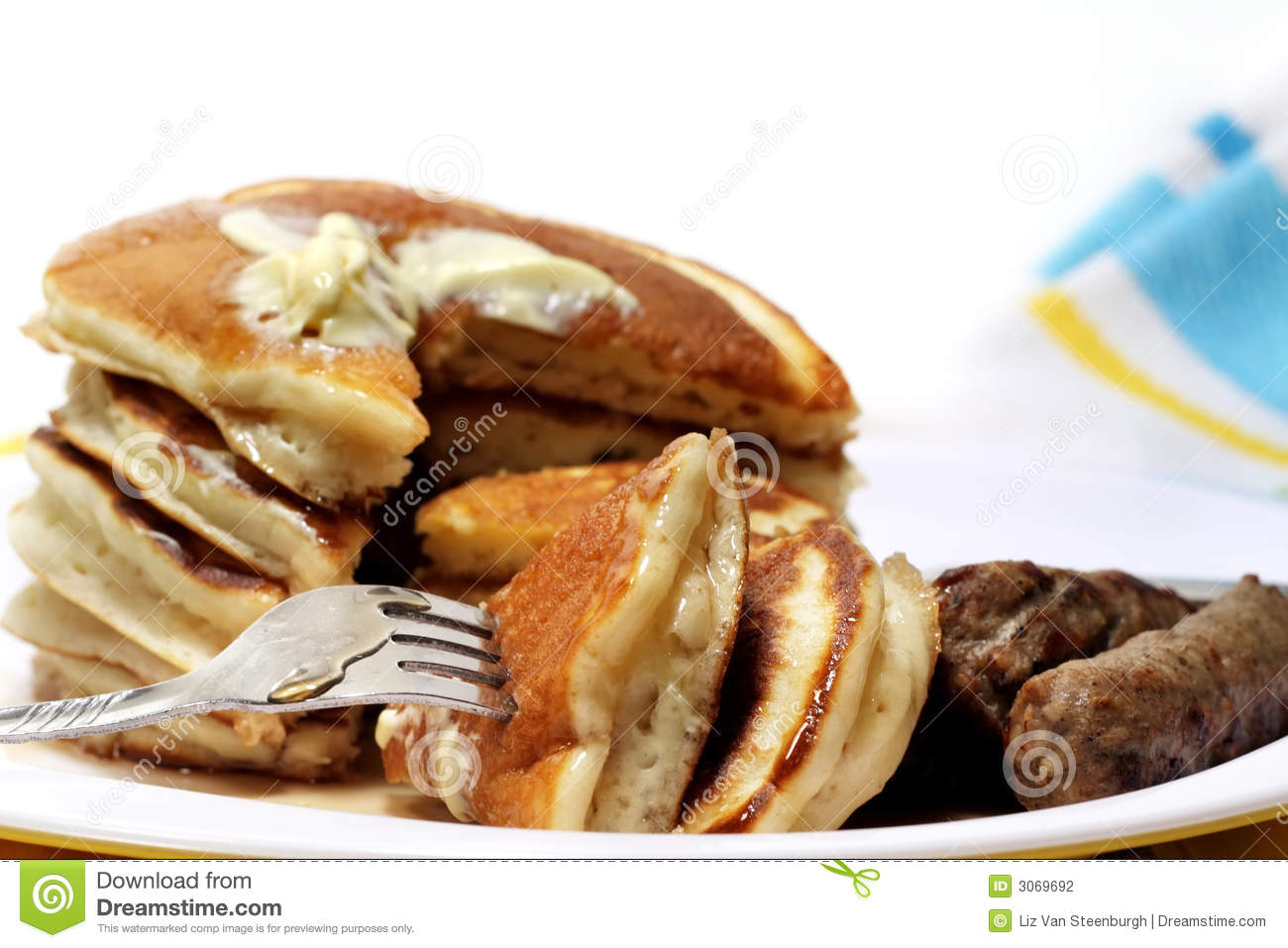 Pancake and Sausage Breakfast