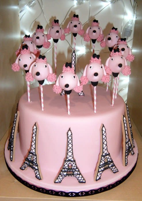 Paris Poodle Cake