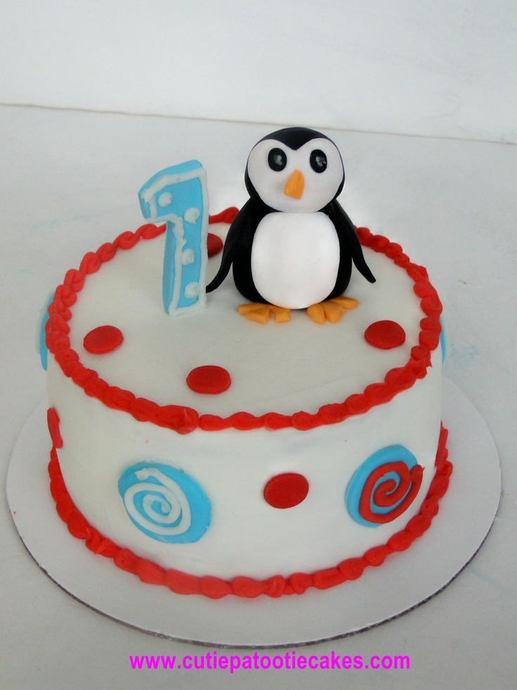 Penguin Birthday Cake Smash