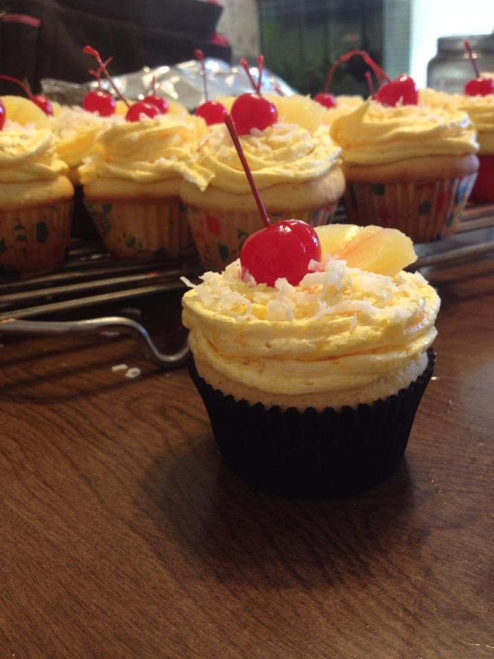 Pineapple Coconut Cupcakes From Scratch