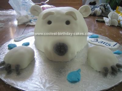 Polar Bear Birthday Cake