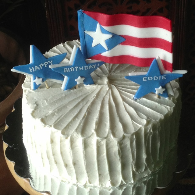 Puerto Rican Flag Birthday Cake Puerto Rican Flag Birthday Cake