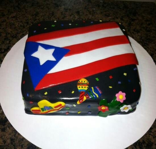 Puerto Rican Flag Cake Puerto Rican Flag Cake