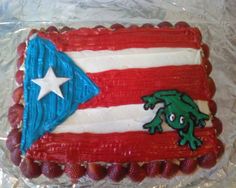 Puerto Rican Flag Cake Puerto Rican Flag Cake