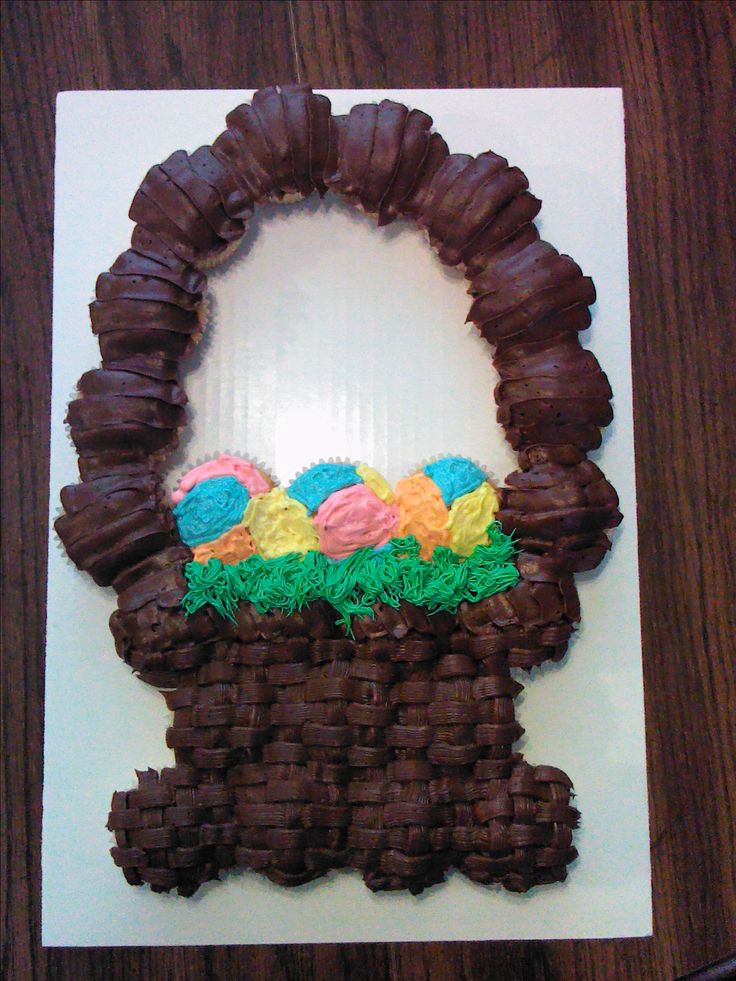 Pull Apart Cupcake Cake Easter Basket Pull Apart Cupcake Cake Easter Basket