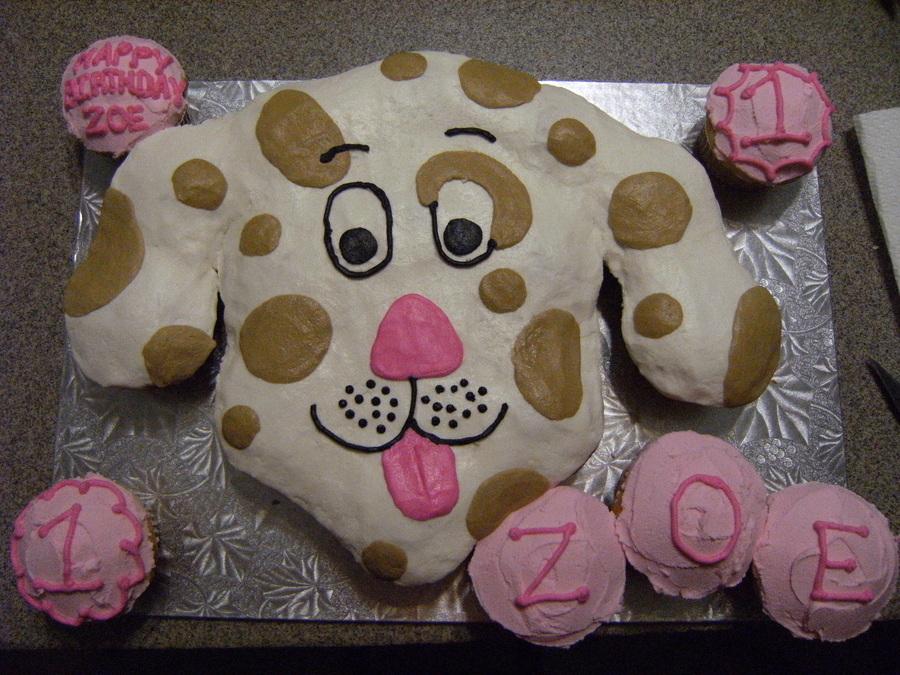 Puppy Dog Cupcake Cake