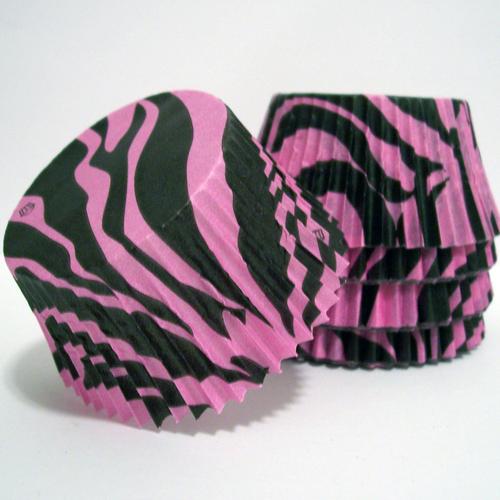 Purple and Black Zebra Cupcakes